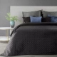 Narzuta czarna 170x210 pikowana